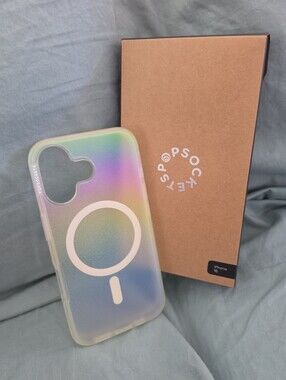 PopSocket Iridescent Shimmer Rainbow MagSafe iPhone 16 Case - New (Open Box)